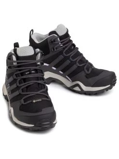 Adidas Chaussures Terrex Swift R2 Mid Gtx W GORE-TEX EF3357 Gris Couleur Gris -Chaussures de trekking Soldes adidas chaussures terrex swift r2 mid gtx w gore tex ef3357 gris 4