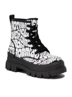 Buffalo Bottes de randonnée Aspha Rld Laceup Mid 1622140 Noir Couleur Noir