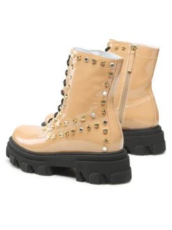 Chiara Ferragni Bottes de randonnée CF3037 014 Beige Couleur Beige -Chaussures de trekking Soldes chiara ferragni bottes de randonnee cf3037 014 beige 2