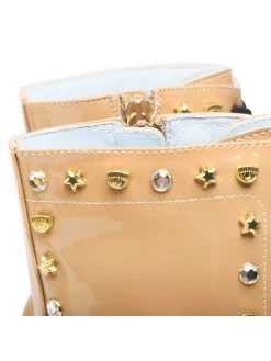 Chiara Ferragni Bottes de randonnée CF3037 014 Beige Couleur Beige -Chaussures de trekking Soldes chiara ferragni bottes de randonnee cf3037 014 beige 4