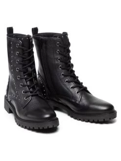 Geox Bottes de randonnée D Hoara B D16FTB 00046 C9999 Noir Couleur Noir -Chaussures de trekking Soldes geox bottes de randonnee d hoara b d16ftb 00046 c9999 noir 4