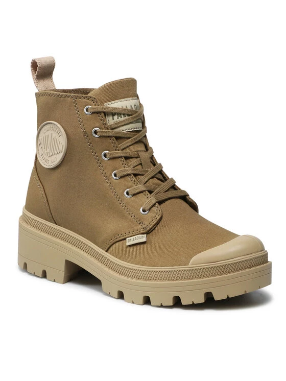 Palladium Bottes de randonnée Pallabase Twill 96907-204-M Vert Couleur Vert 3 Palladium Bottes de randonnée Pallabase Twill 96907-204-M Vert Couleur Vert